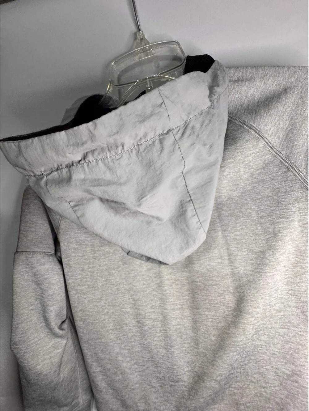 Athletic Works Gray Hooded Full-Zip Sweatshirt Jacket Size Large (10-12)